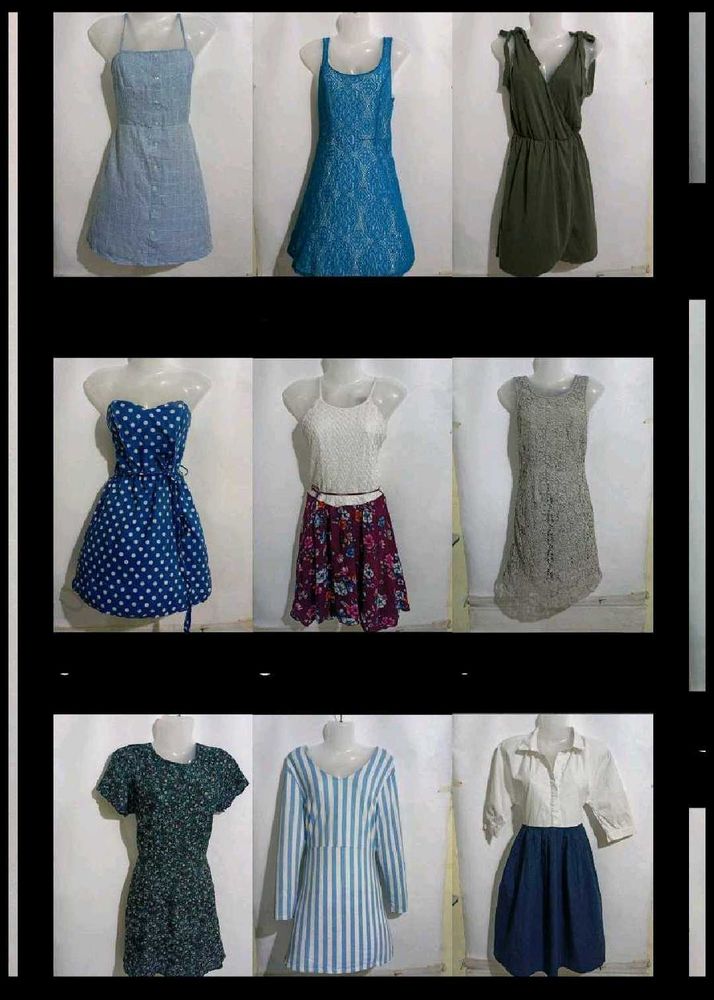 9 short dresses combo