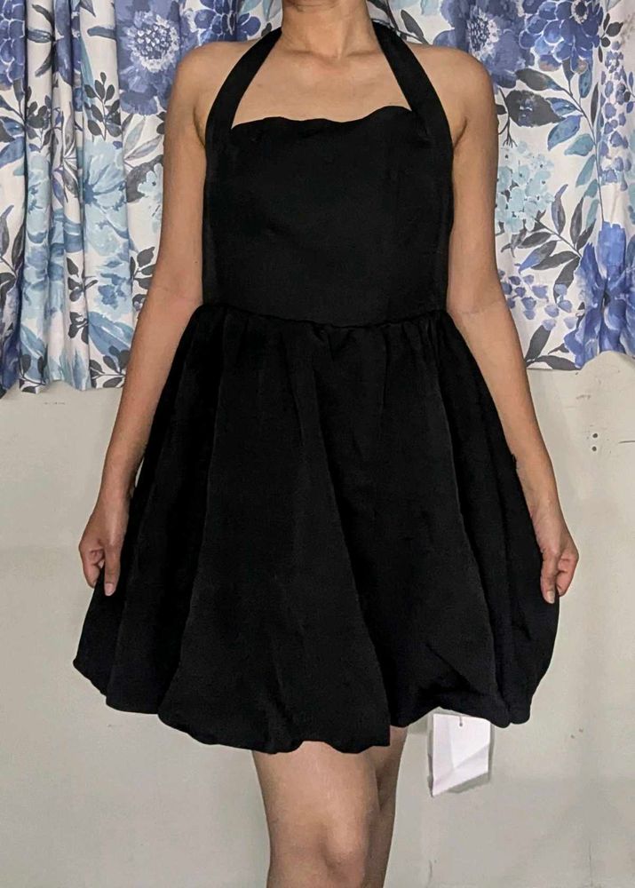 Little Black Halter Dress L size