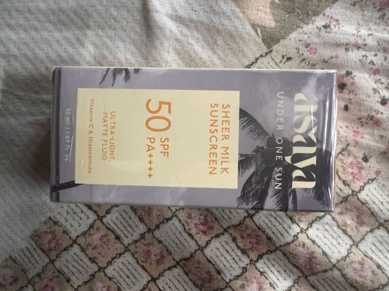 ASAYA Sheer Milk Sunscreen SPF 50