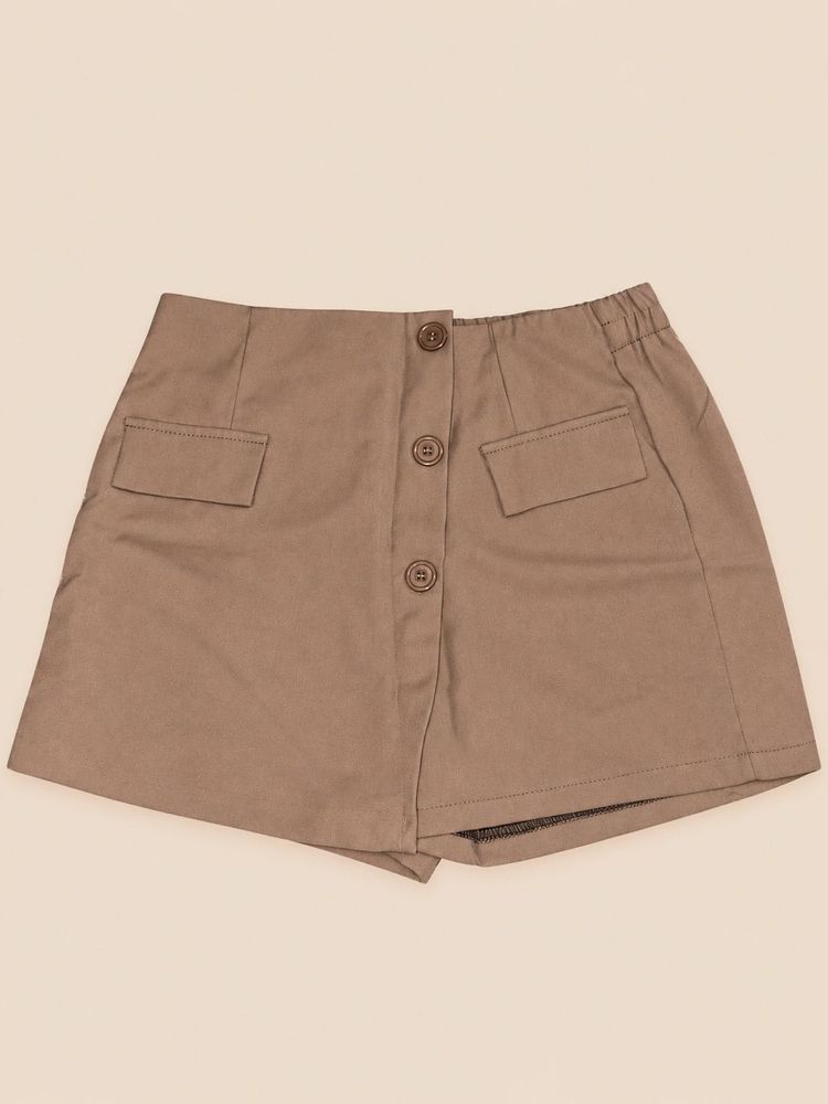 Stylish Button-Up Skort