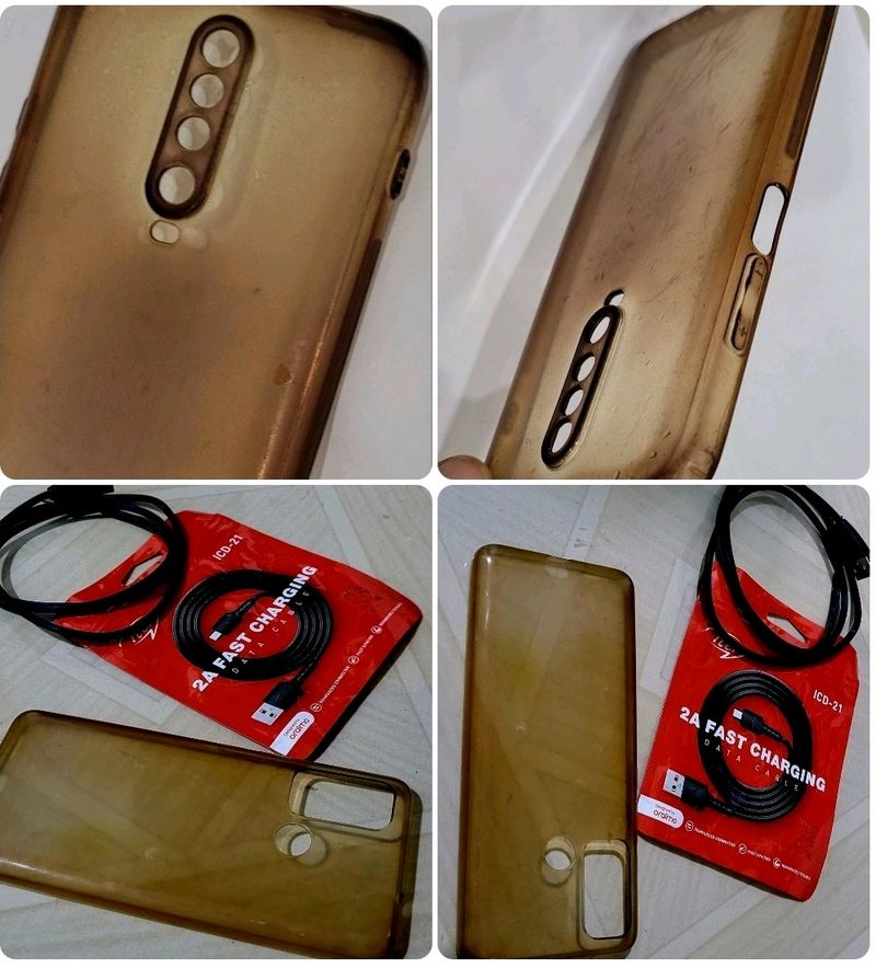 Fast Charger Data Cable1&amp; 2Mobile Cover 1