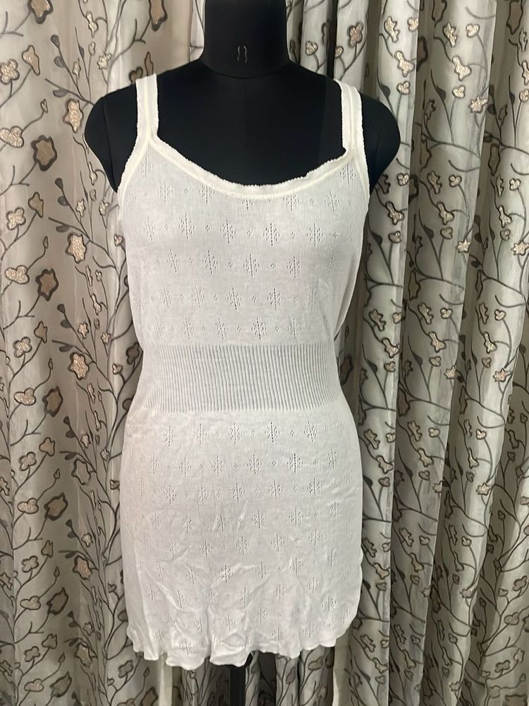 White Textured Camisole Top