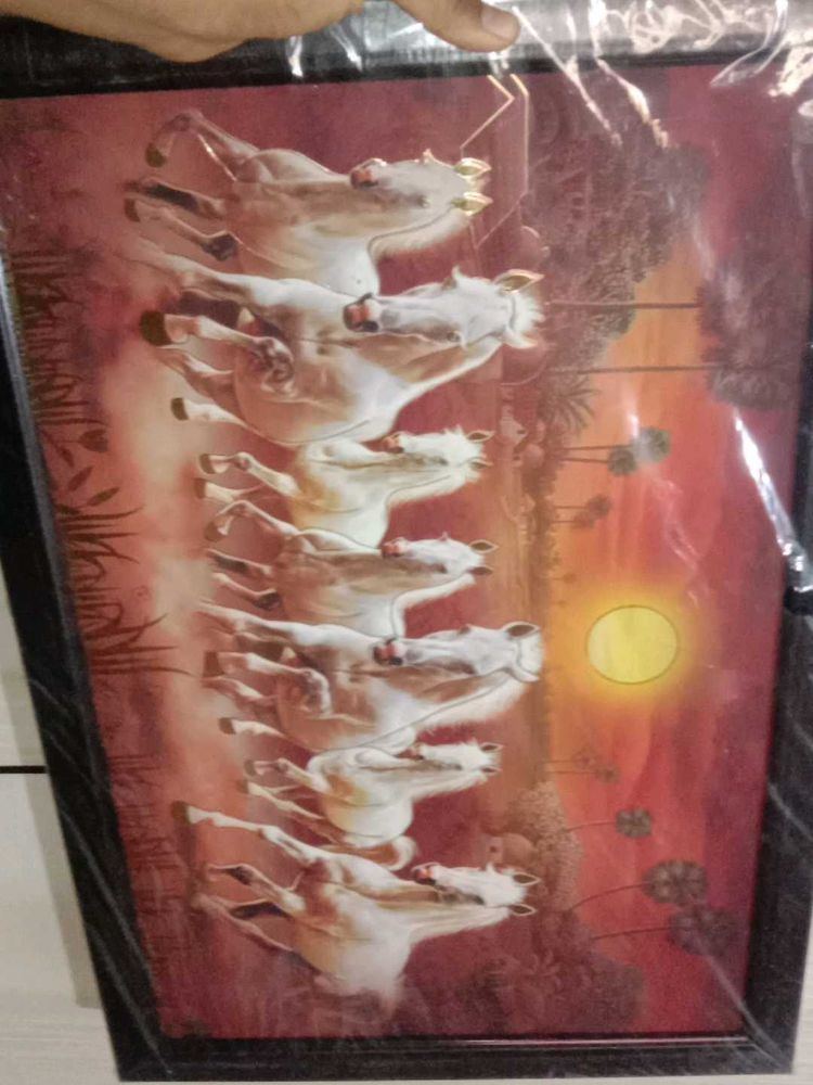 Framed Running Horses Wall Art