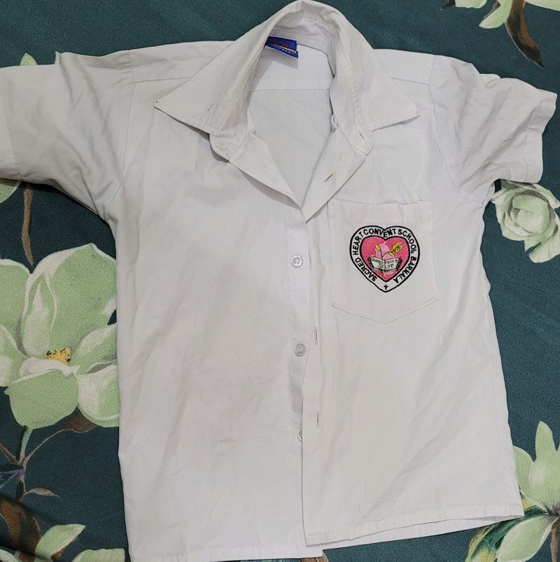 White shirt for both girls and boys