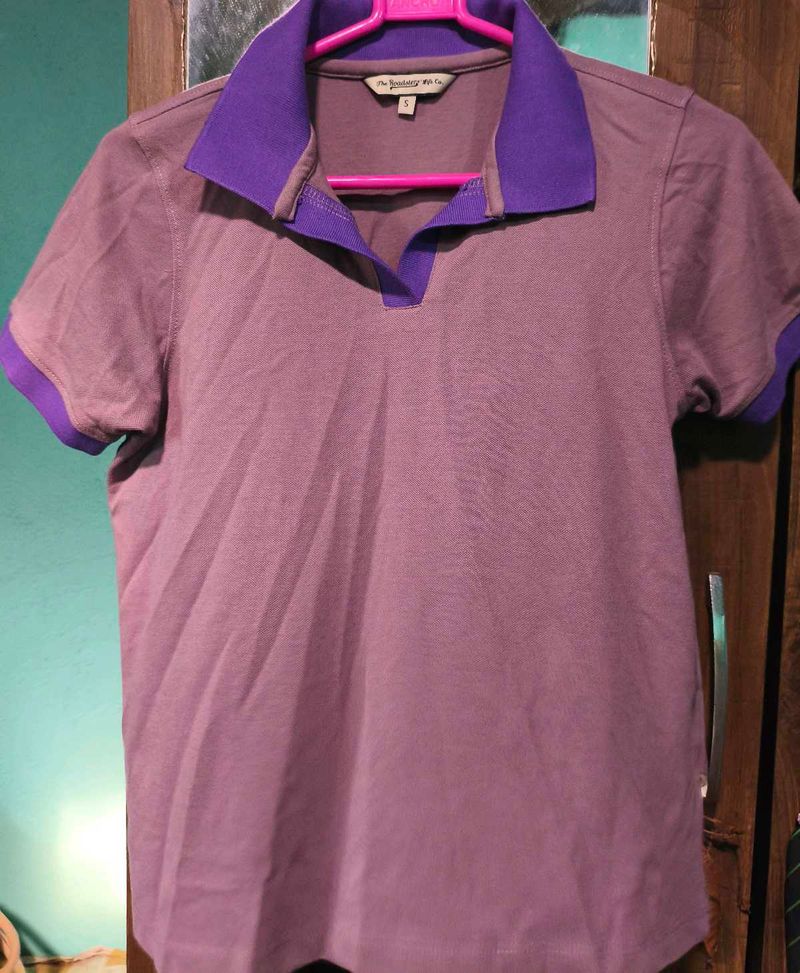 New Purple Collared T-Shirt
