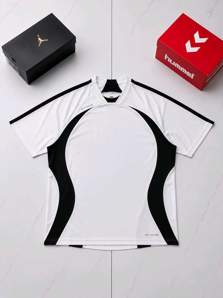Men's White &amp; Black Sports Jersey