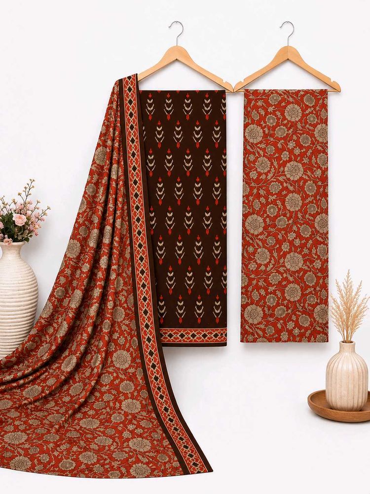 Mayur branded - brown Ikkat