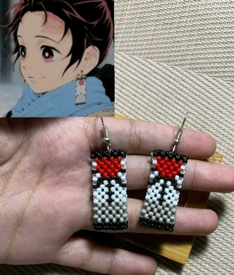 Anime Character Inspired Beaded Earrings