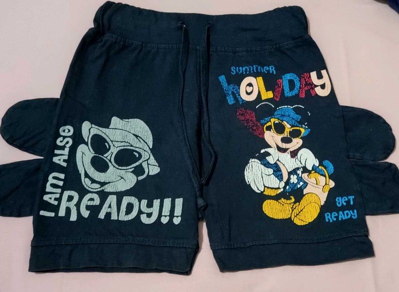 Cute Mickey Mouse Summer Holiday Shorts