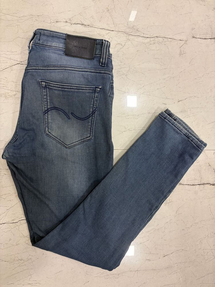 JACK &amp; JONES Men's Blue Denim Jeans