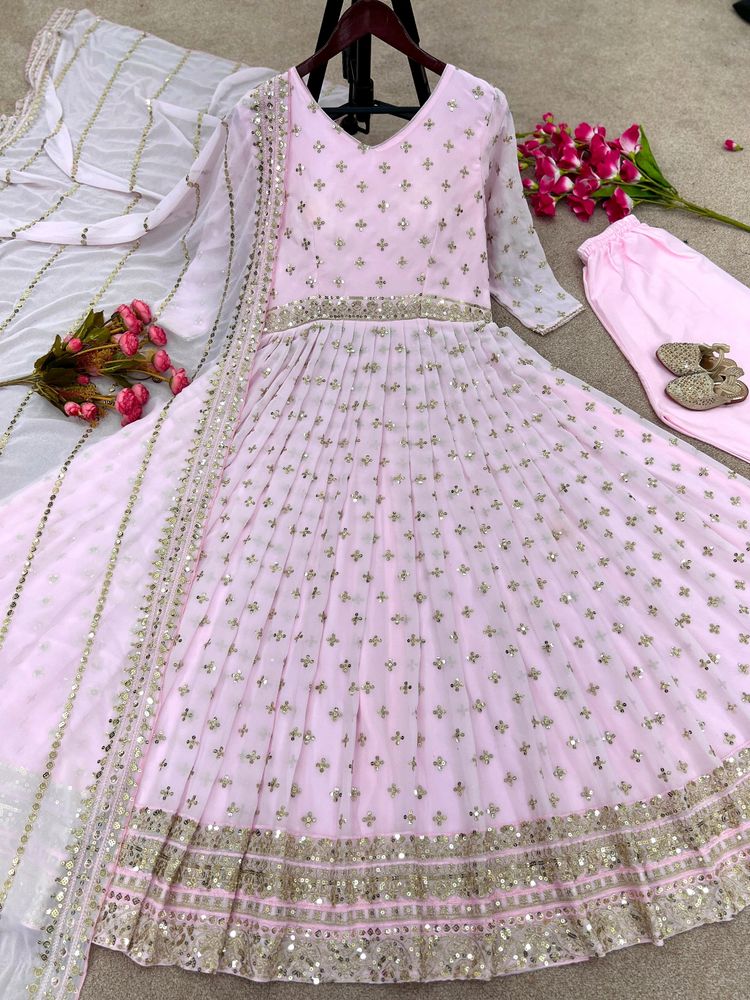 New Designer Party Wear Full Heavy Embroidery Work