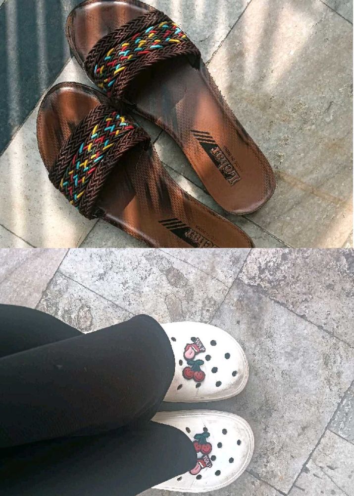 crocs and slipper / slider