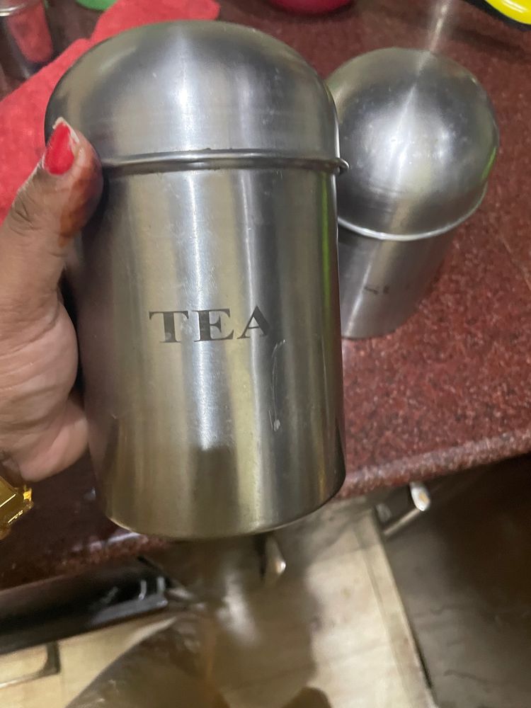 Vinod Stainless Steel Sugar Tea Set