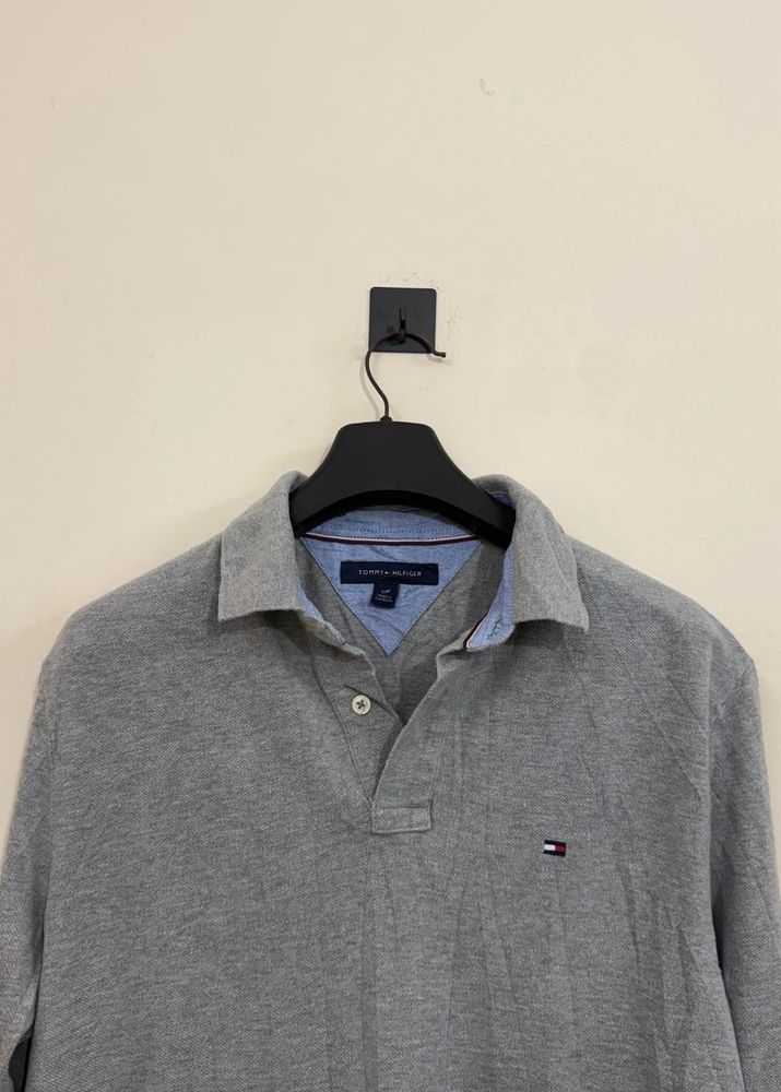 Tommy Hilfiger Men's Grey Polo Shirt