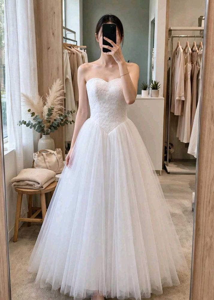 Elegant White Bridal Lehenga