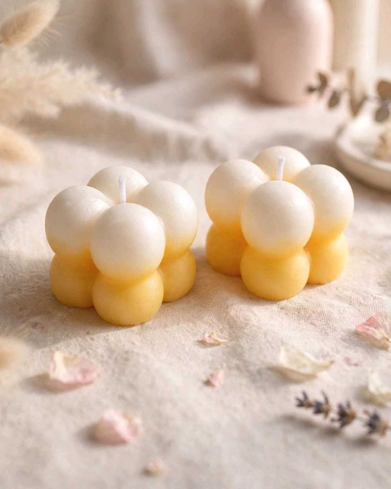 Decorative Bubble Candles Set