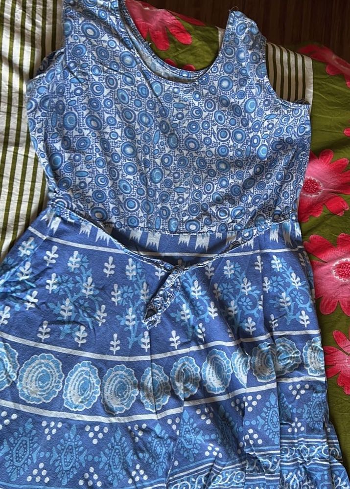 Blue Patterned Sundress