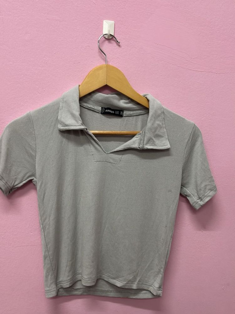 Grey Mango Crop Top