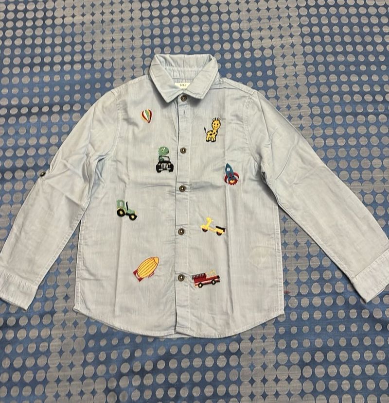 M&amp;S Cute Embroidered Shirt for Kids