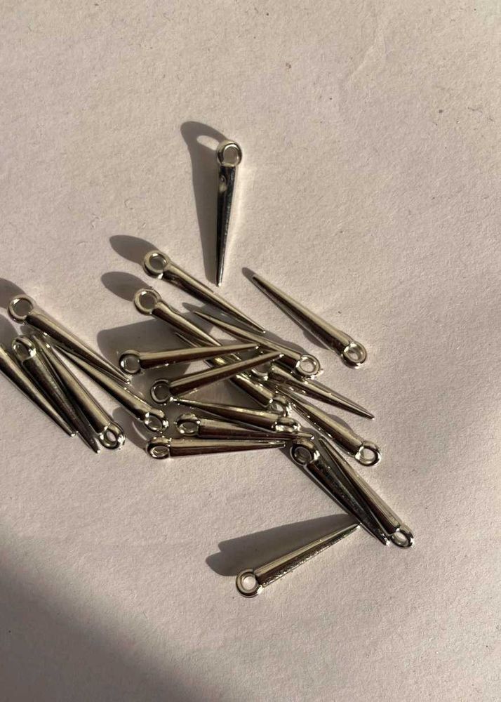 Silver Spikes  Charms