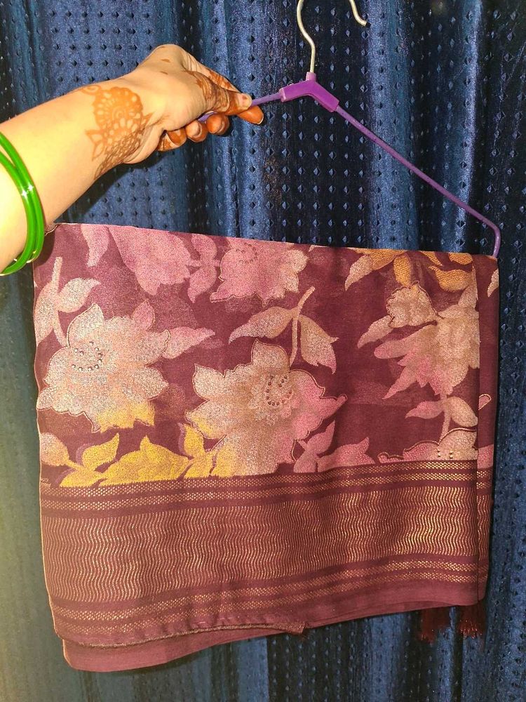 Elegant Floral Saree