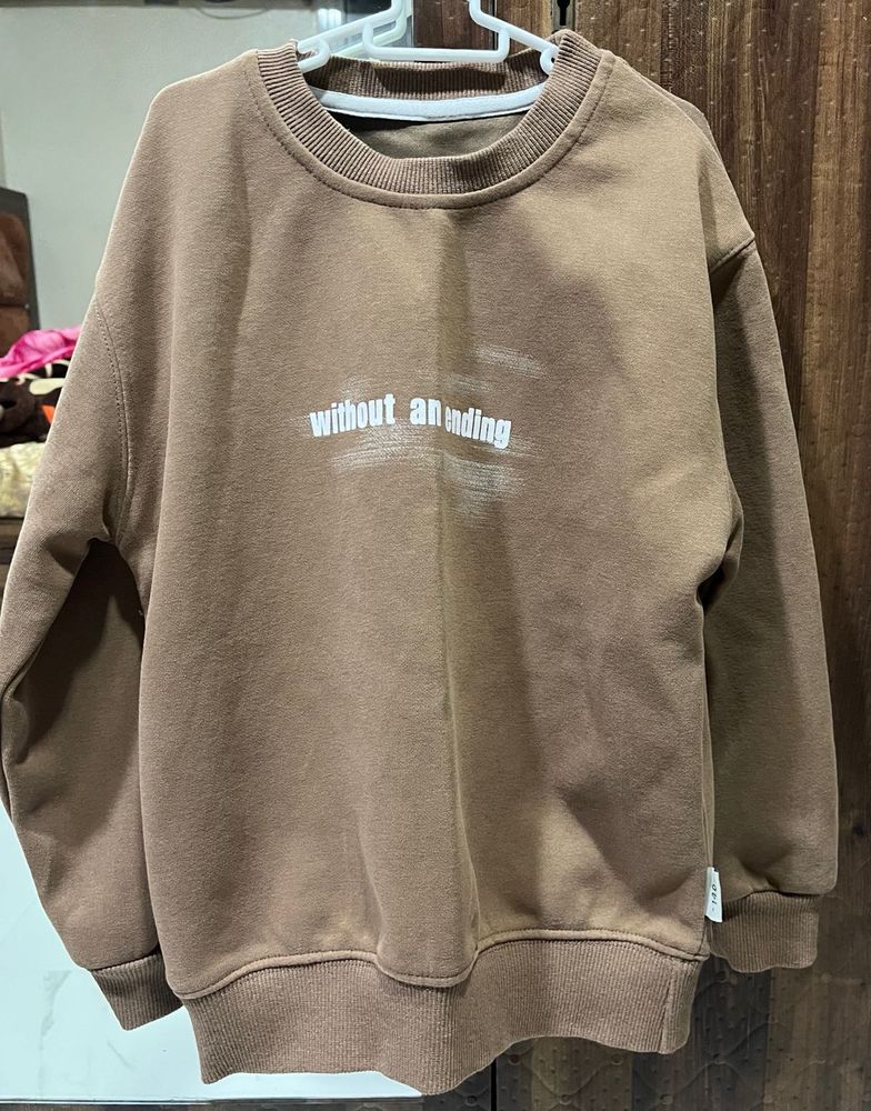 Brown Graphic Sweatshirt