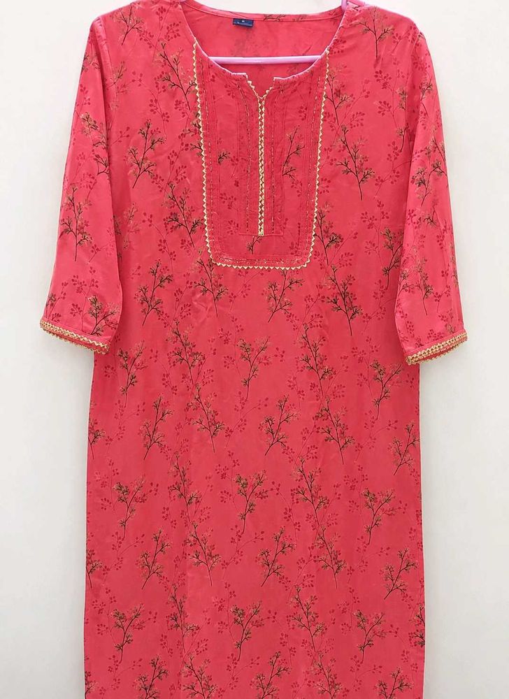 Elegant Floral Print Kurta