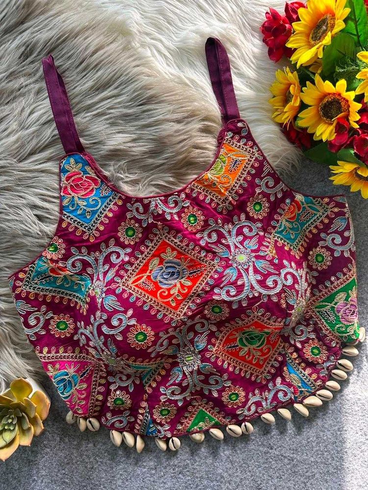 Vibrant Embroidered Ethnic Blouse