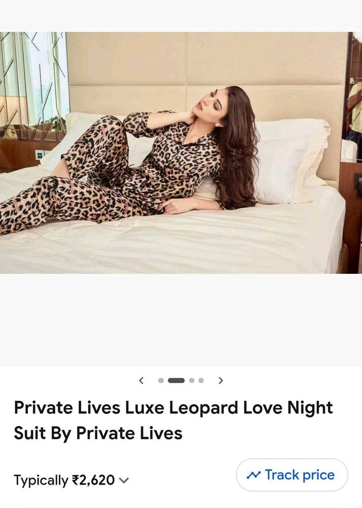 satin cheetah set