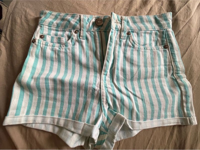 Topshop Striped Shorts