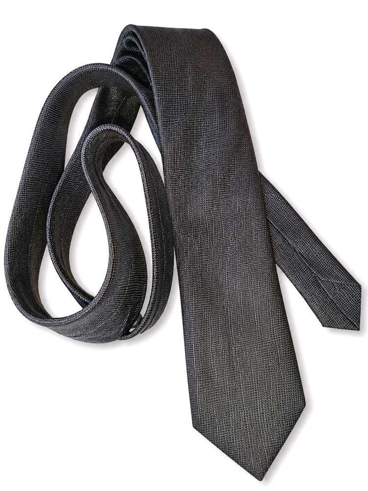 Pasitano Italy Classic Grey Textured Tie