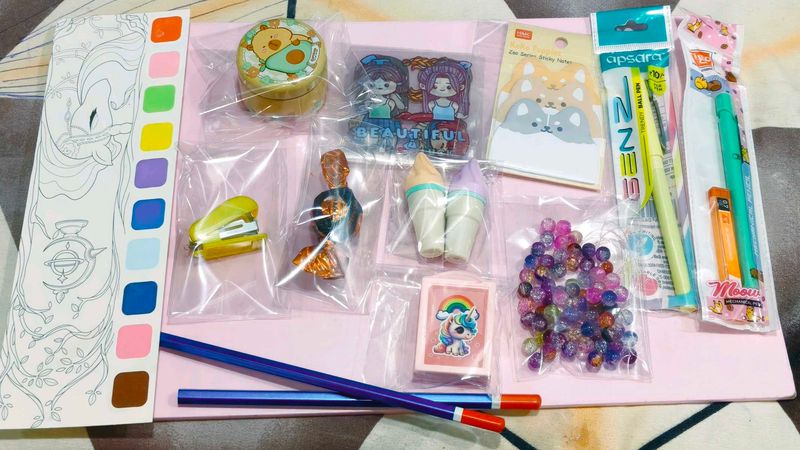 Cute Stationery and Craft Supplies Bundle