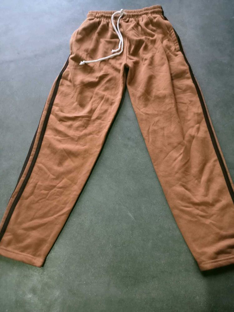 Brown warmTrack Pants