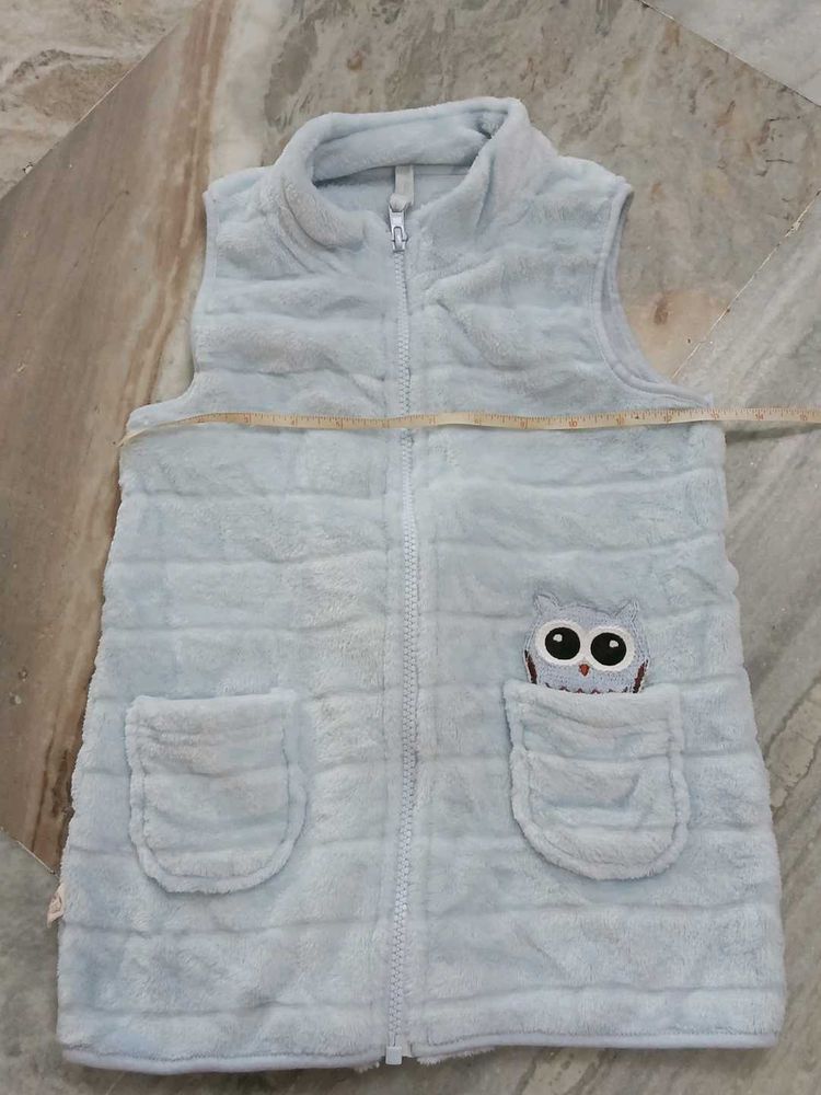 Cute Owl Fleece Vest for Kids