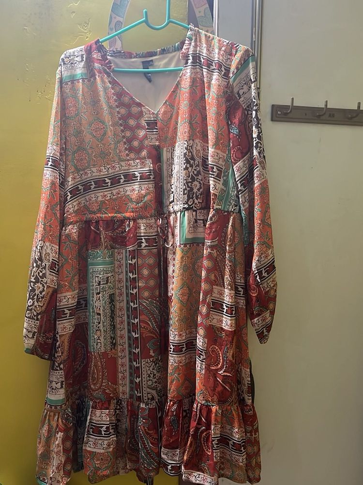 Bohemian Patchwork Maxi Dress