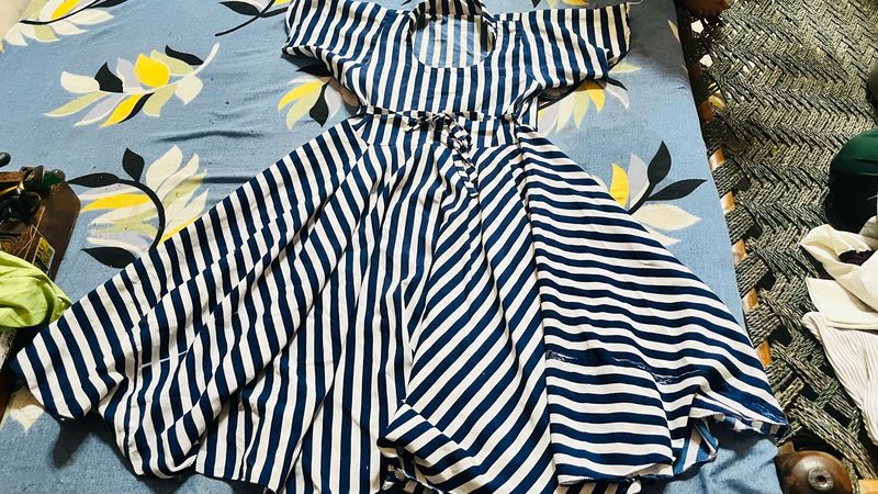 Striped Flare Dress