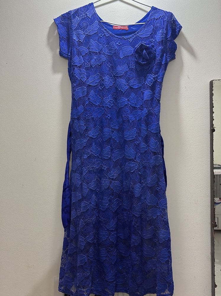 Royal Blue Lace Dress
