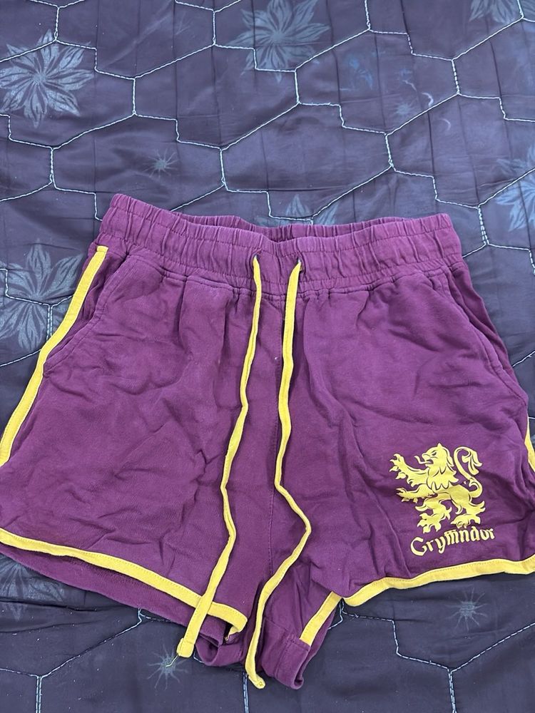 gryffindor maroon shorts