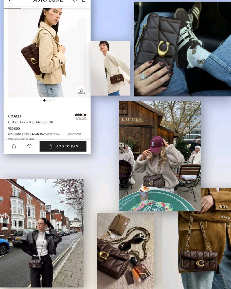 Coach Quilted Tabby Shoulder Bag