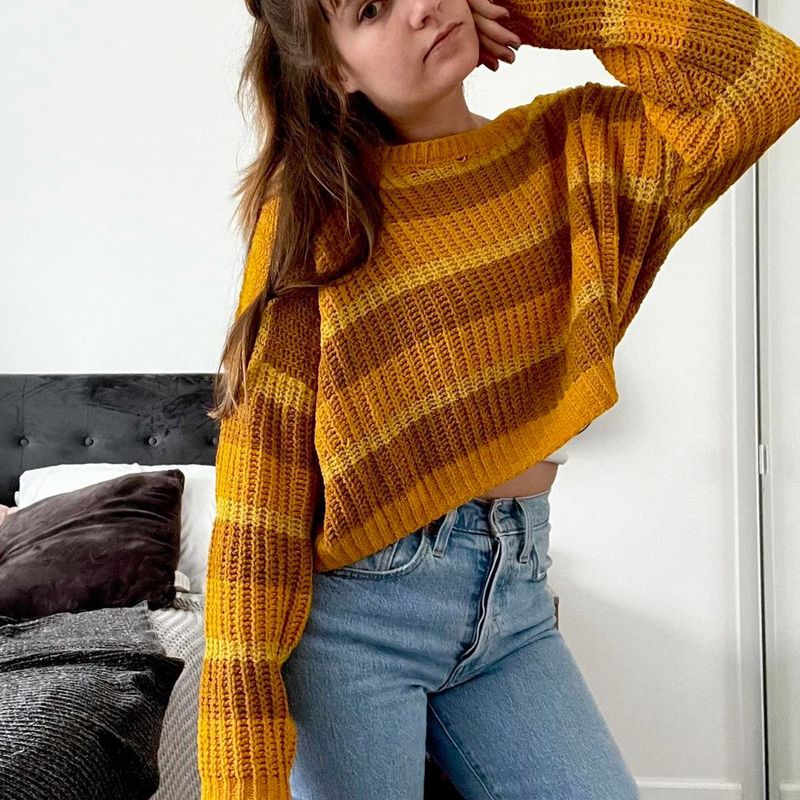 Cozy Striped Knit Sweater