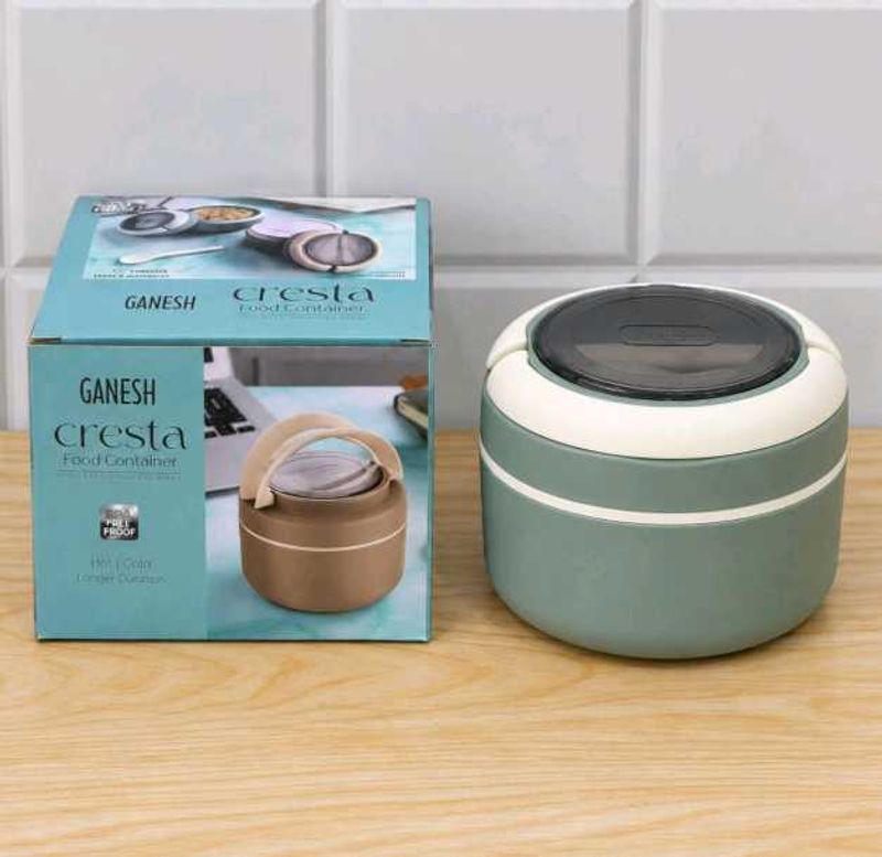 Ganesh Cresta Inner Steel Lunch Box