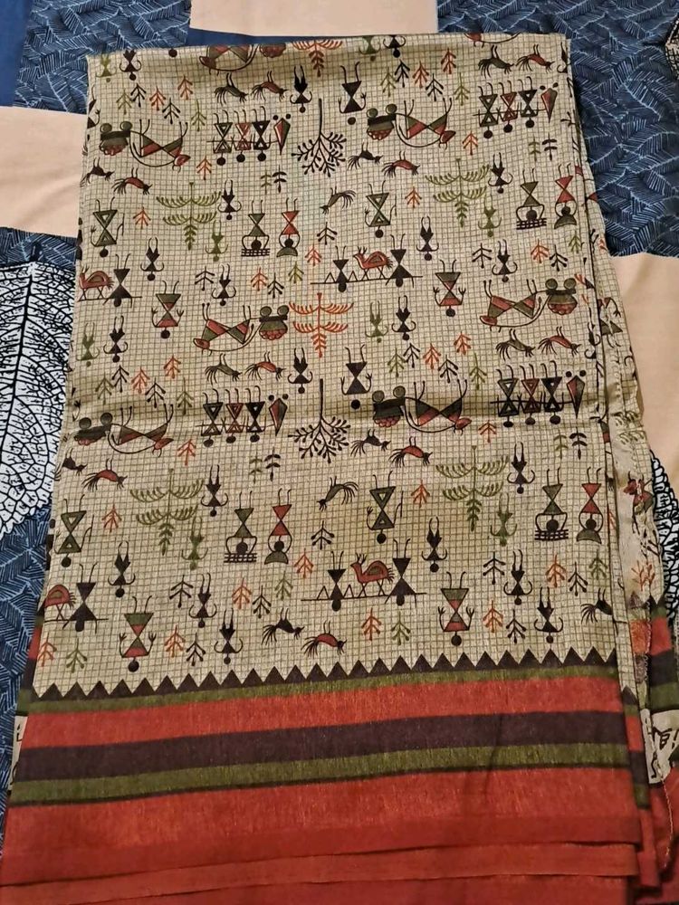 Unique Tribal Print Saree
