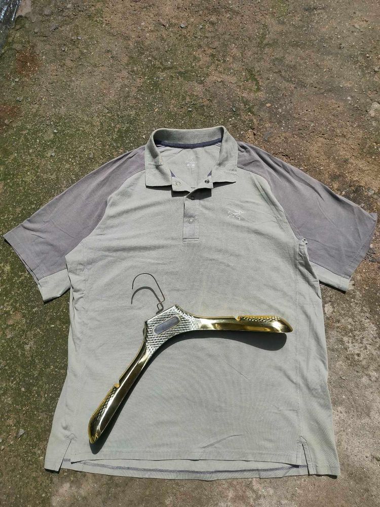 Men's Grey Polo T-Shirt