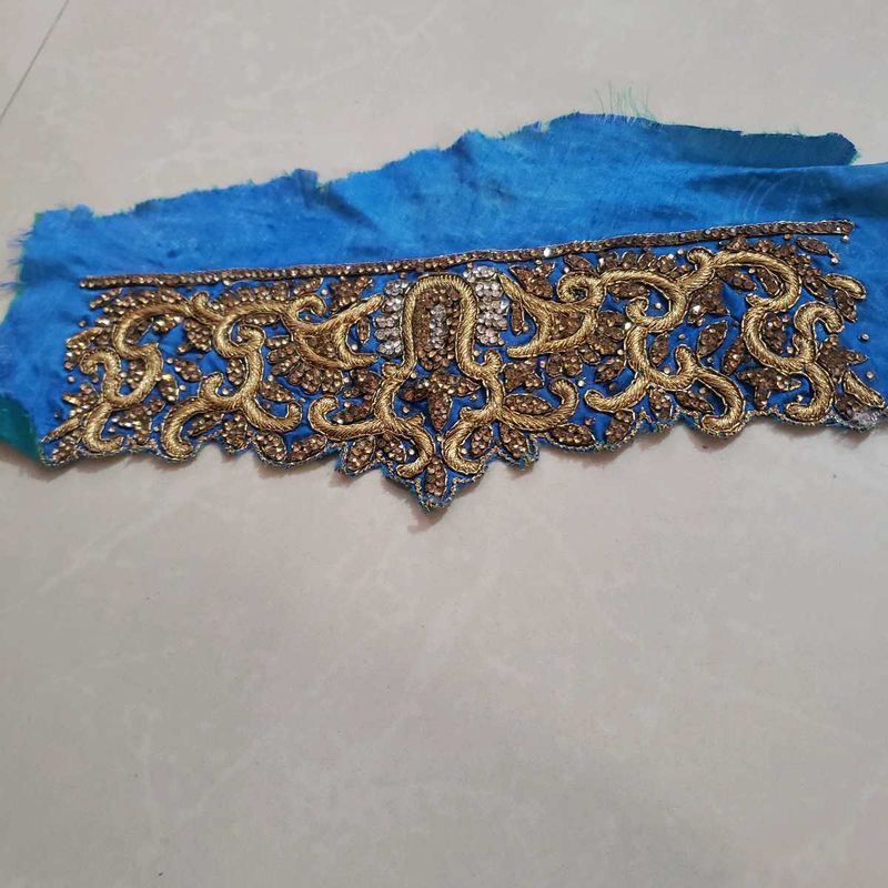 Embellished Blue heavy work patch