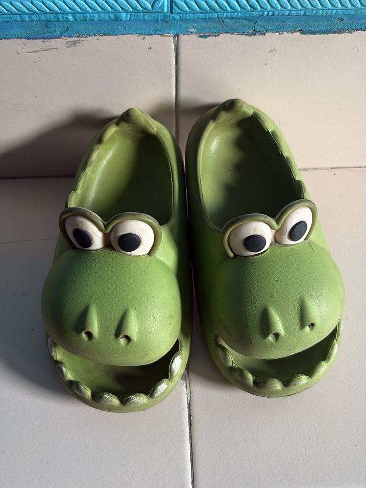Cute Green Crocodile clogs