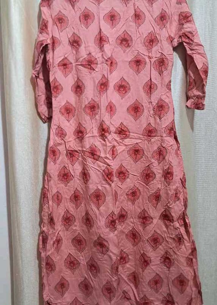 Pink Printed Kurta