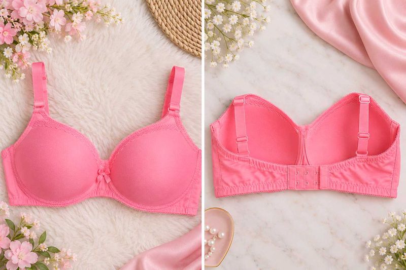 Pink Padded Bra for Women