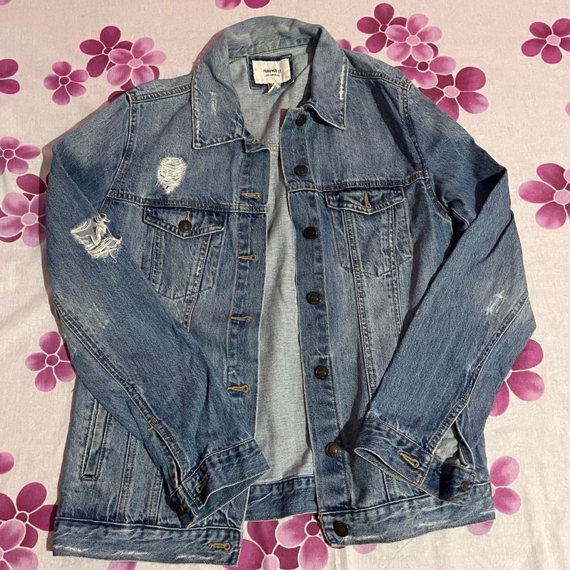 Distressed Denim Jacket