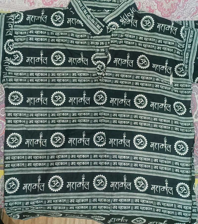 women's  Black Om Mahakal top