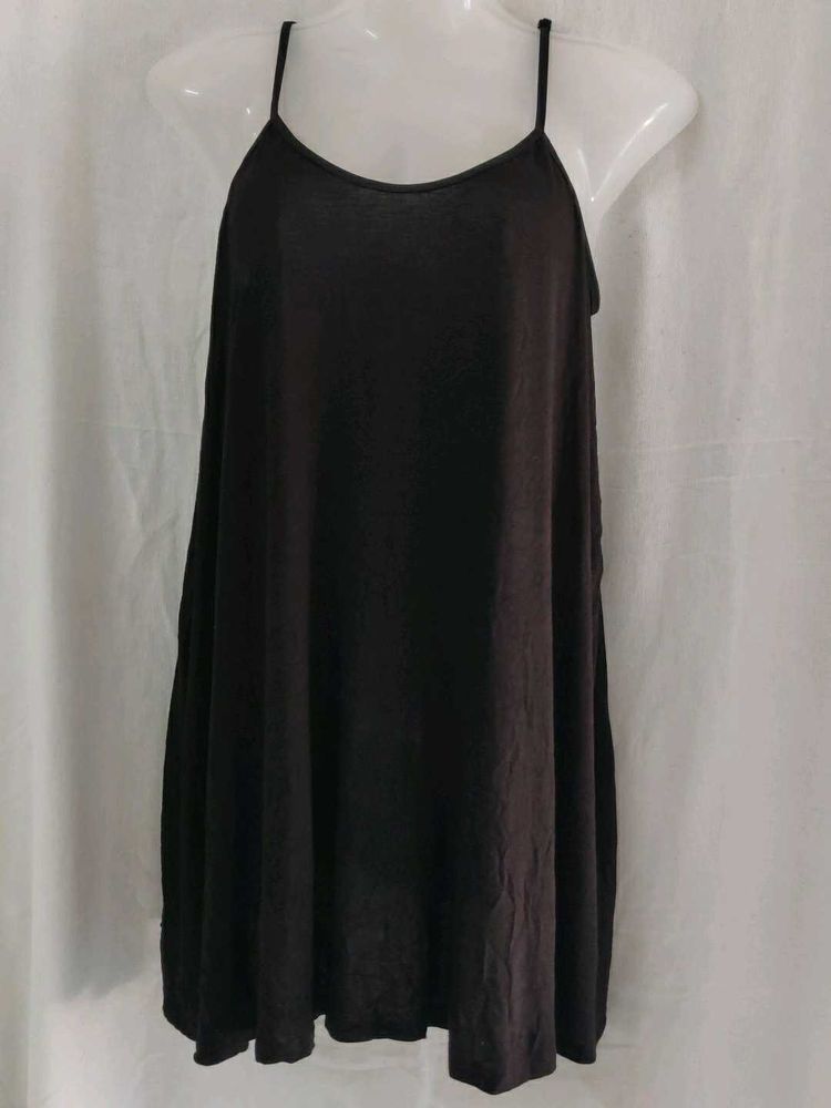 H&amp;M Black Spaghetti Strap Dress